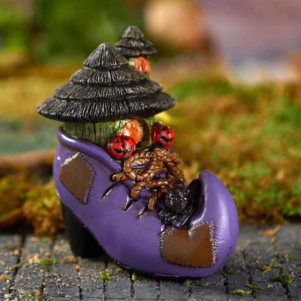 Darice Miniature Halloween Boot House - 4.25 inches